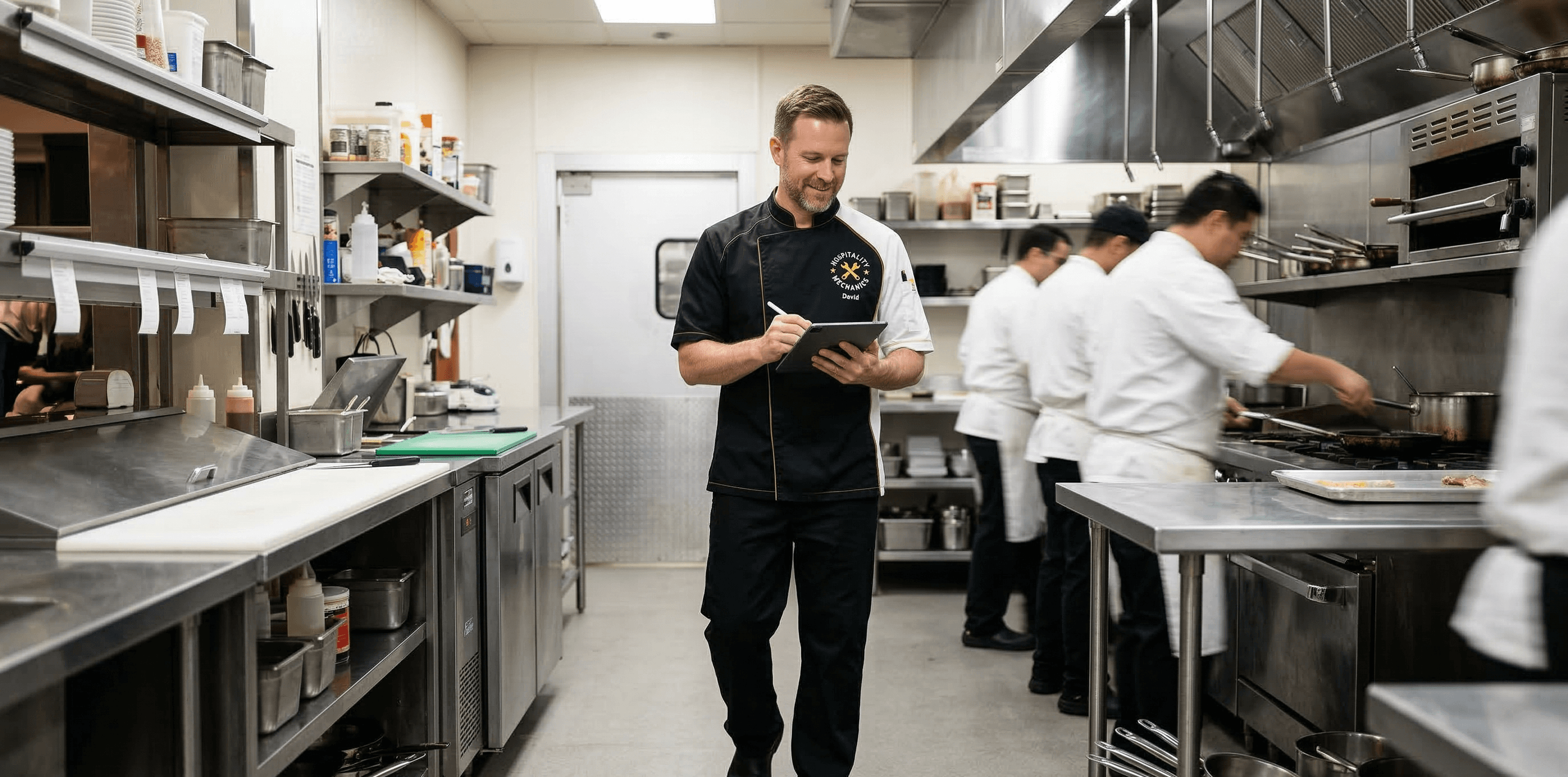 Restaurant consultant conducting an operational audit in Orlando